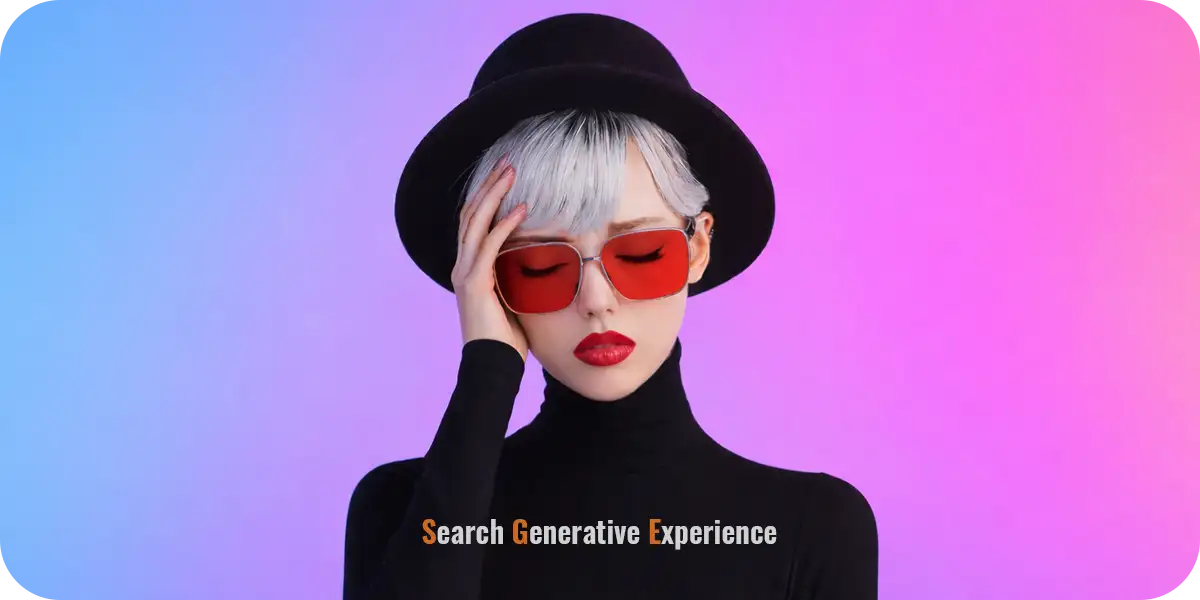 現実世界と拡張現実（AR）の境界線を見つめるような、赤いスクエアグラスと漆黒のハットを纏ったミステリアスな人物