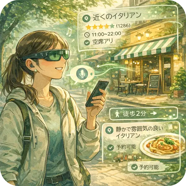 検索という行為が消え、生活の中で“使い分けている”ことだけが残った世界