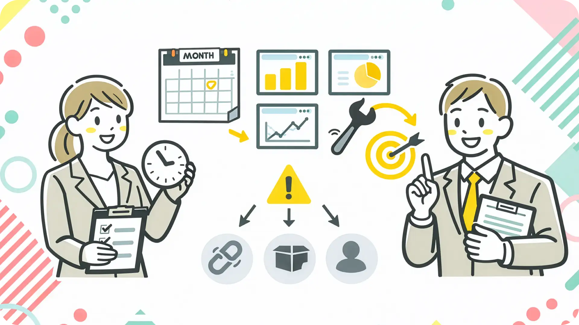 月1回のWeb運用ルーチン図解：見る数字は3つ、直すのは1つ