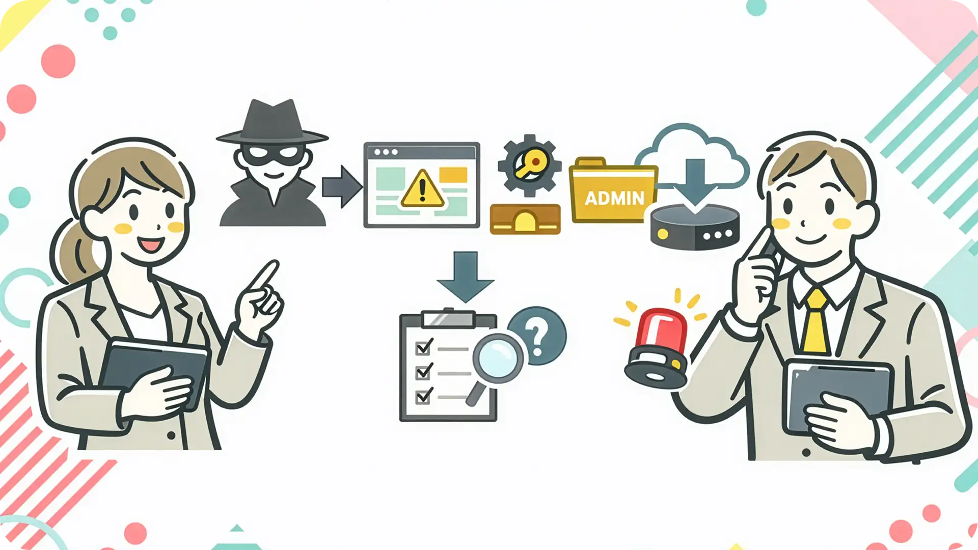 WordPressのリスク要因と対策図解：脆弱性・攻撃対象・運用の重要性