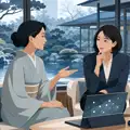 AI検索とホームページの関係を表すイメージイラスト｜AI対応型ホームページとはのご案内
