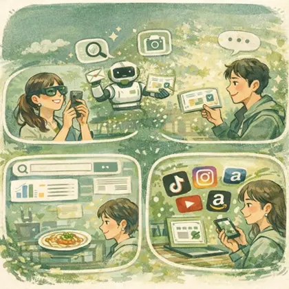 2026年以降、ユーザーの検索スタイルは「キーワードを入力してリンクを探す」行為から、「AIと対話し、答えを直接得て、行動を完了させる」体験へと劇的に変化すると予測されます。