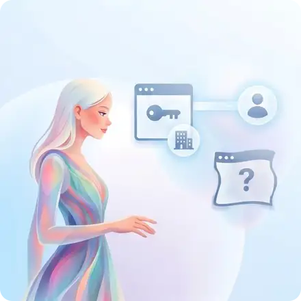 会社の正規ドメインで“本物の公式サイト”を示すイメージ