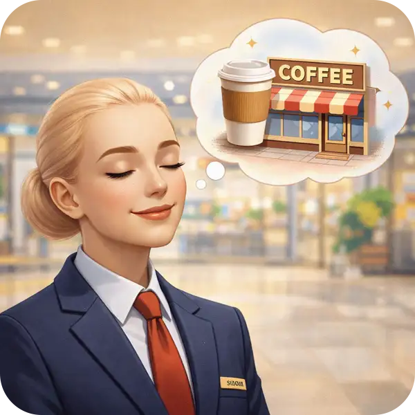 LLMOのイメージ：コンシェルジュが検索するまでもなく、自身の知識や常識として有名店の情報を記憶し、即答している様子