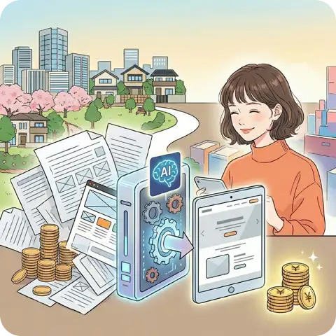 業種を問わず使える集客・問い合わせLP制作のイメージ