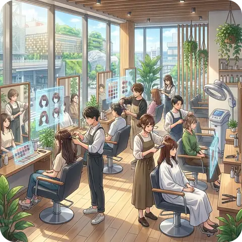 美容室・サロン向けホームページ制作イメージ：店舗の世界観で集客するデザイン