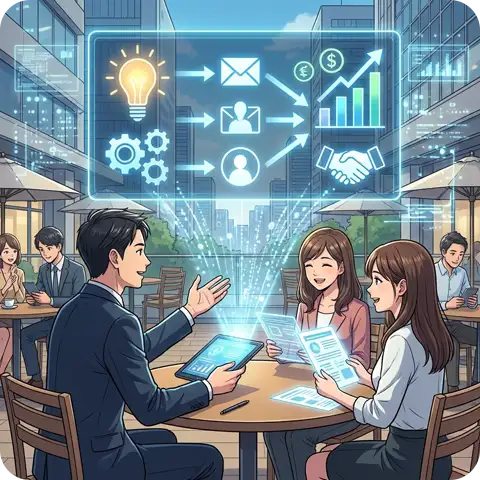 企業の強みを言語化しビジネス成果へ繋げる、稼ぐ実戦型サイトのイメージ