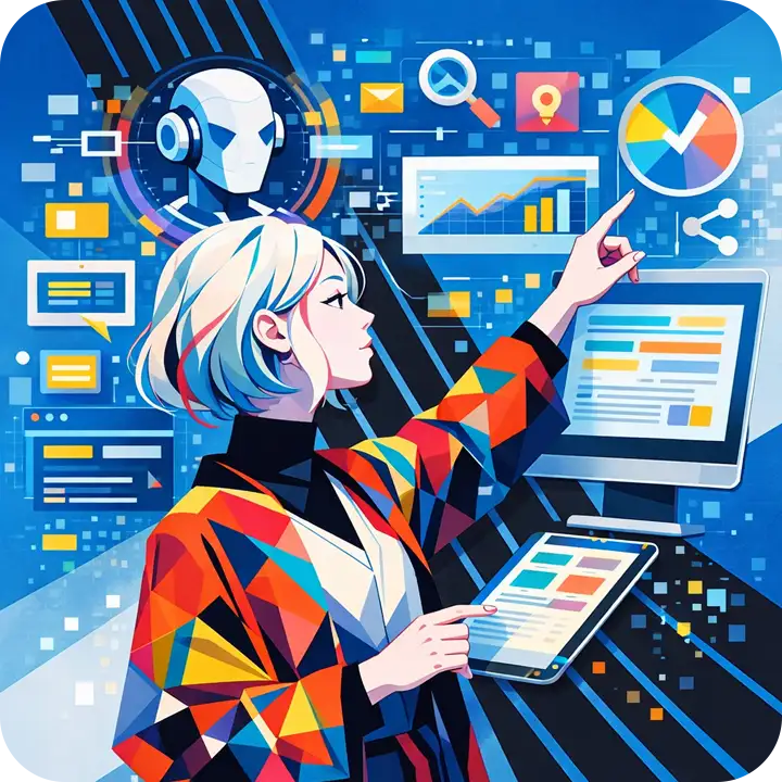 生成AIに引用・推薦されるための最新デジタル戦略（AEO/GEO対策）のイメージ