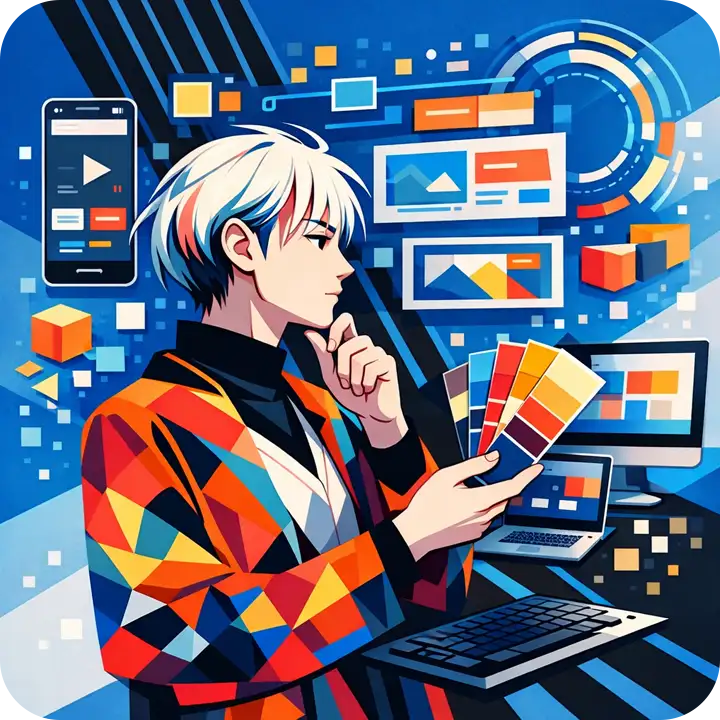 ユーザー体験とAIの評価を両立する次世代UIデザインのイメージ